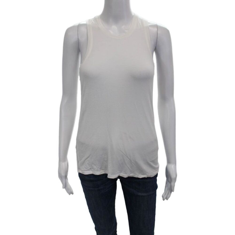 Splits 59 Women White Basic Tank Crewneck Size XS